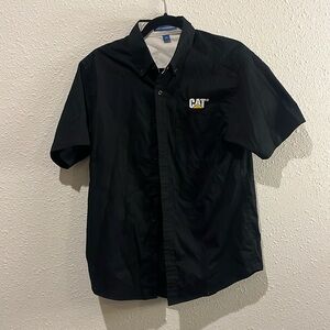 cat Port Authority Black Short Sleeve Shirt
